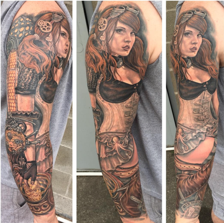 Tattoos - Steampunk Pinup - 106563